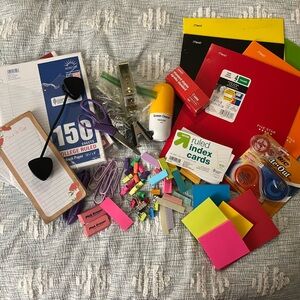 Colorful Office and School Supplies Set